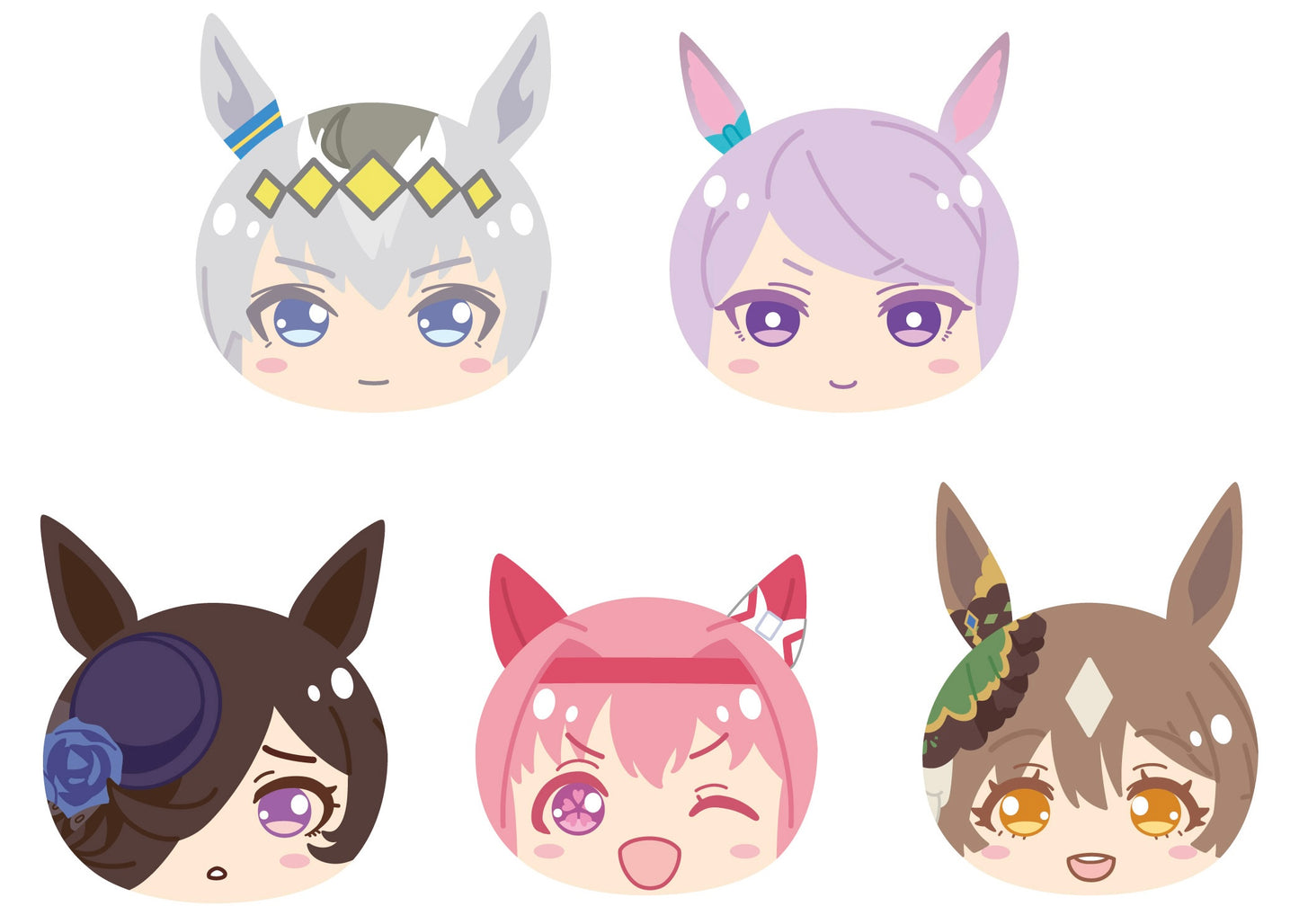 『ウマ娘 プリティーダービー』「おまんじゅうにぎにぎマスコット」第4弾 全5種コンプ