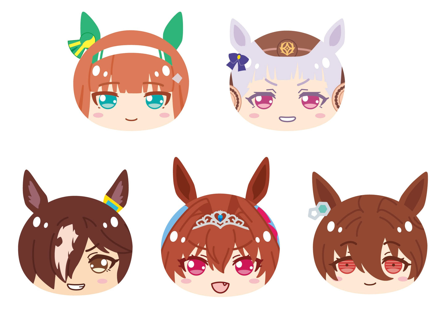 『ウマ娘 プリティーダービー』「おまんじゅうにぎにぎマスコット」第2弾 全5種コンプ