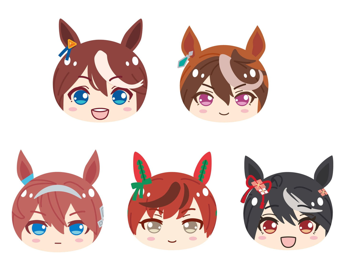 『ウマ娘 プリティーダービー』「おまんじゅうにぎにぎマスコット」第3弾 全5種コンプ