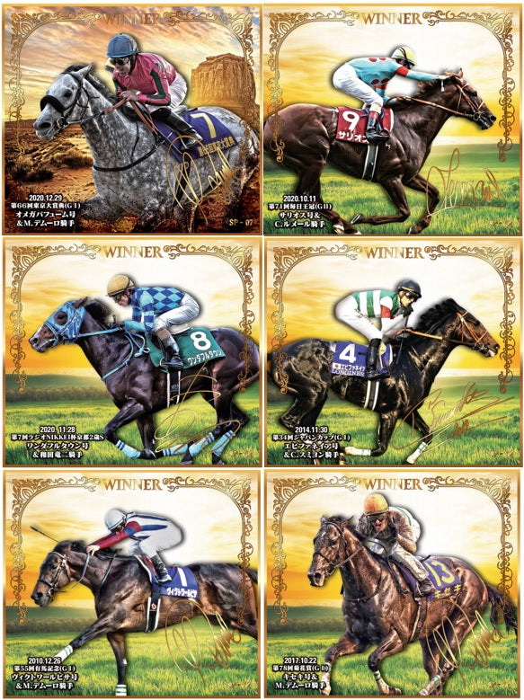 「2020年・秋 GⅠ・Ⅱ・Ⅲセレクション」トレーディングmini色紙