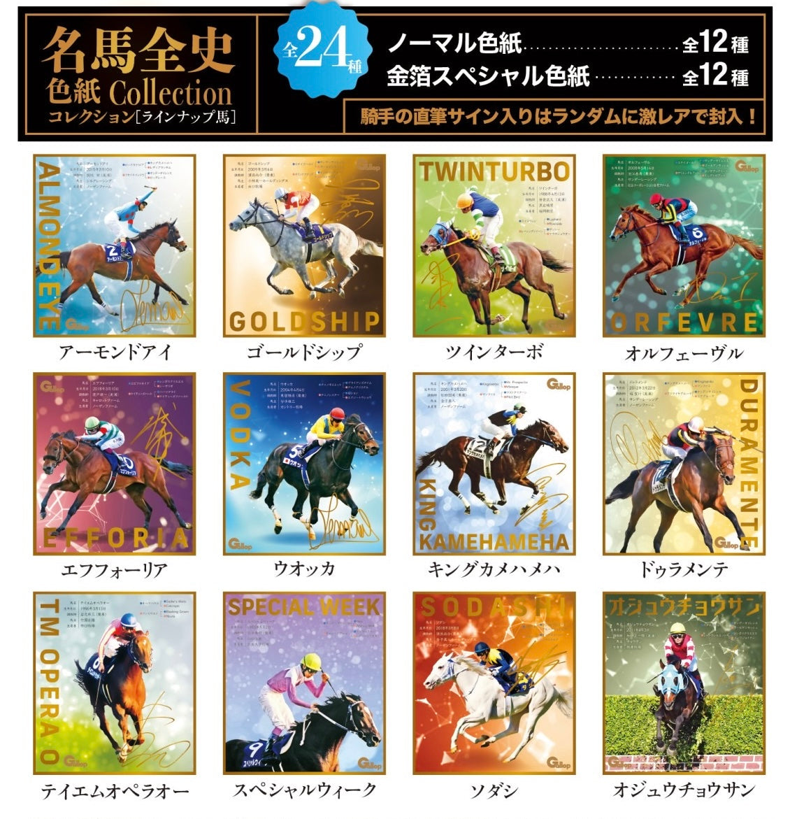 名馬全史色紙コレクション第一弾バラ1枚