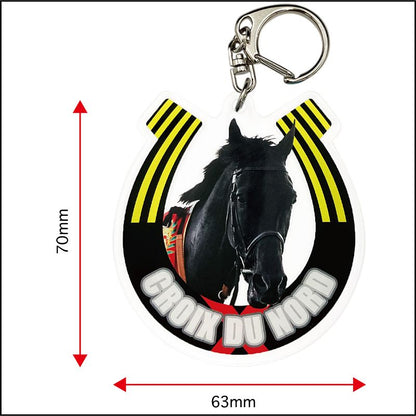 【名馬烈伝アクリルキーホルダー　クロワデュノール】