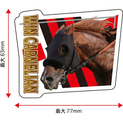 【名馬烈伝　ダイカットステッカー・】ウインカーネリアン】